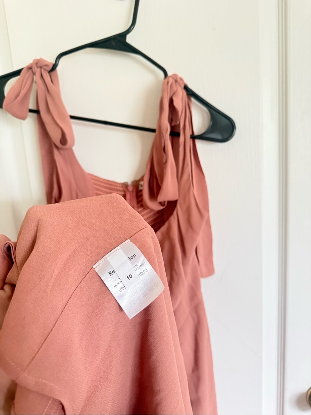 Reformation Twilight Midi Dress In Praline - Picture 5 of 9